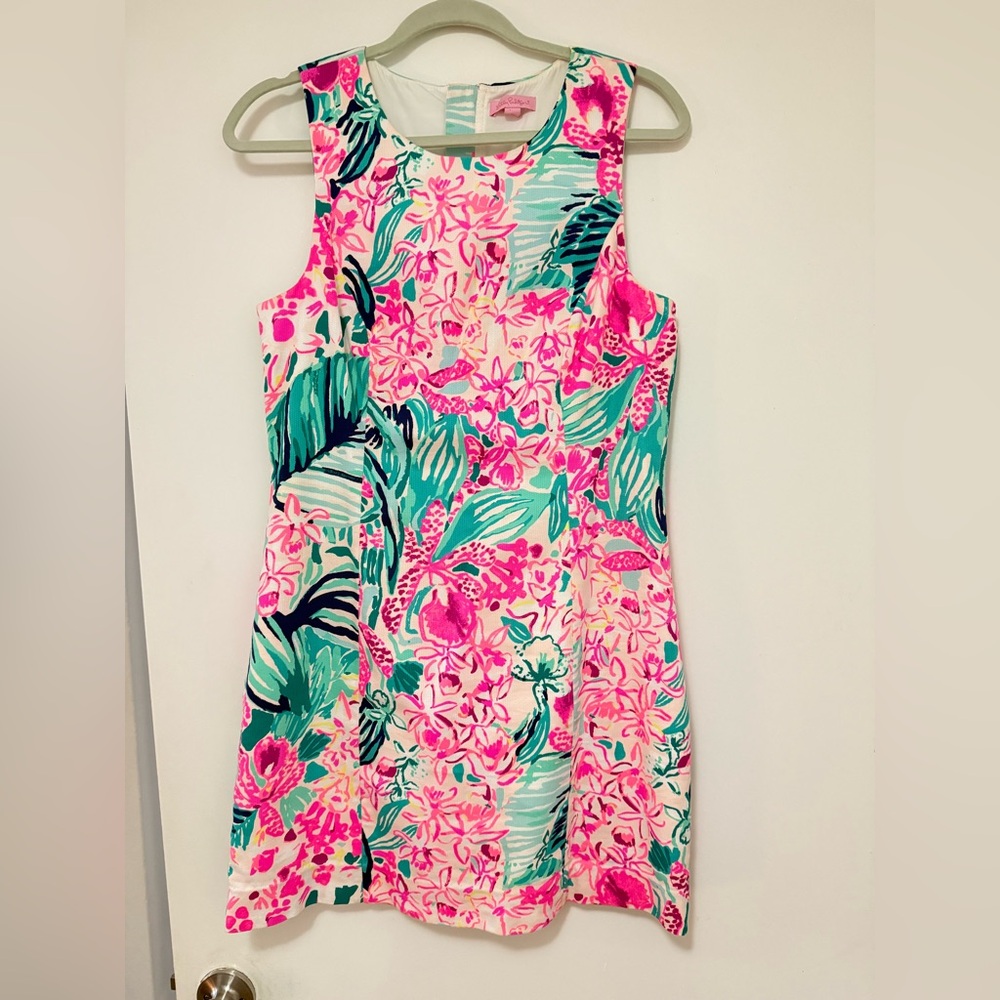 Lilly Pulitzer Girls' Pink & Teal Floral Tank Dress